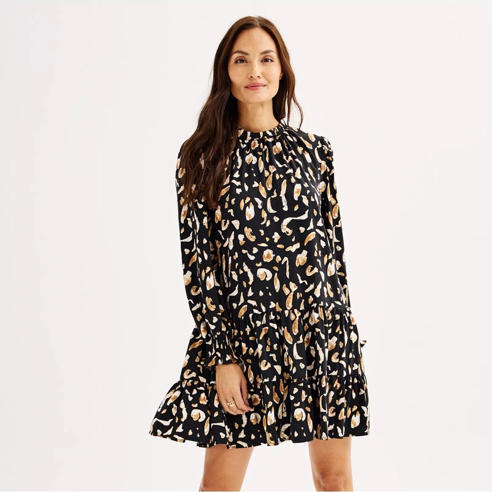 Women's Nine West Long-Sleeve Swing Dress - Size XL/XXL - Picture 1 of 6